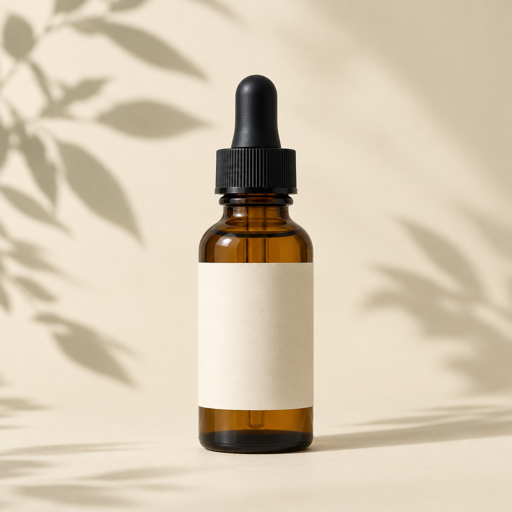 Backens Everyday 500 THC-free CBD oil in an amber glass bottle